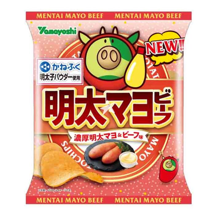 Yamayoshi - Potato Chips - Mentai-Mayo Beef (50g)