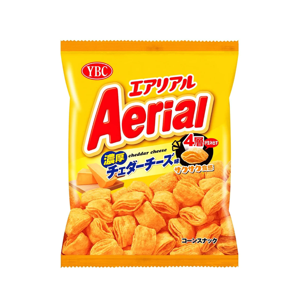 YBC Aerial Corn Crisps - Cheddar Cheese Flavour (65g)