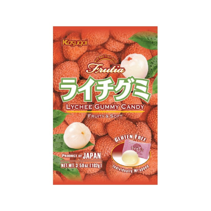 Kasugai - Lychee Gummy Candy (102g)
