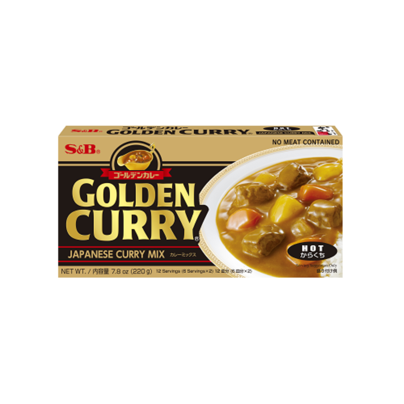S&B - Golden Curry Mix - Hot (220g)