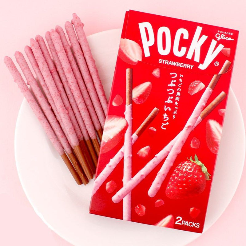 Glico Pocky Biscuit Sticks - Crunchy Strawberry (75g)