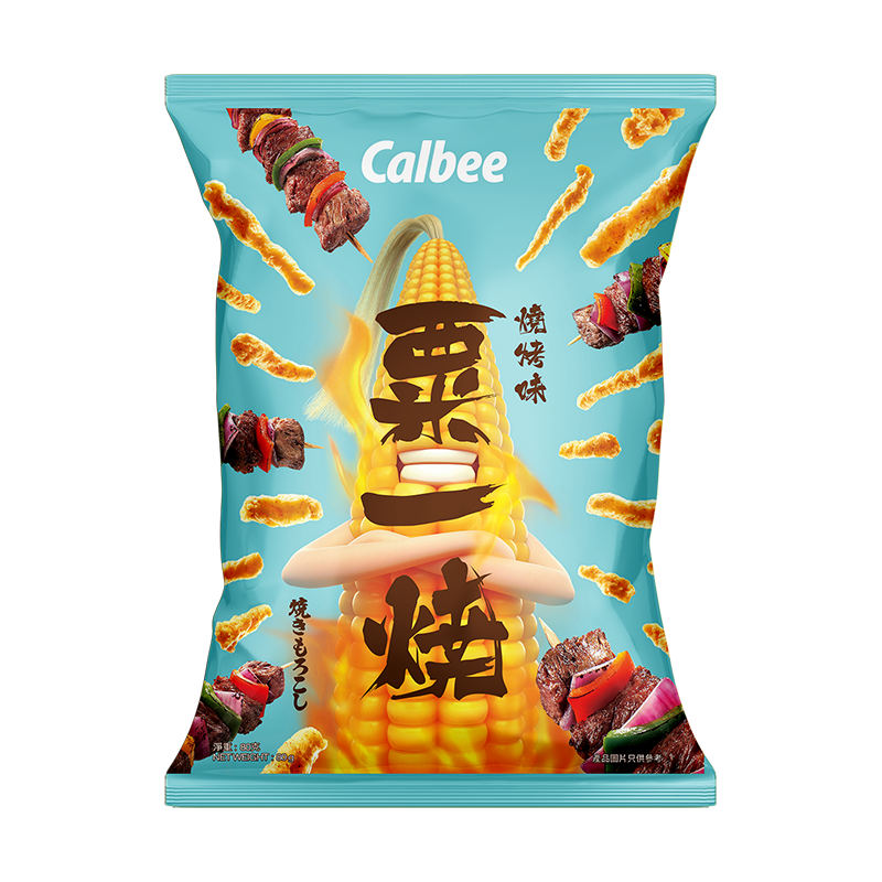 Calbee - Mais Snack - BBQ-Geschmack (80g)