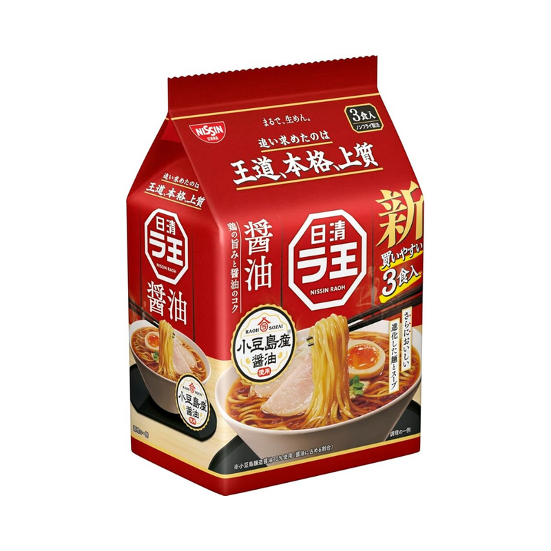 Nissin - Raoh - Ramen Noodles - Shoyu (Soy) (303g)