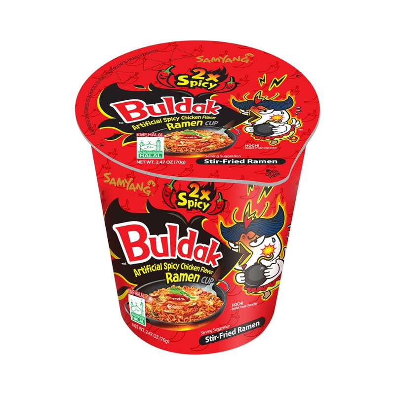 Samyang Hot Chicken Ramen - 2x Spicy Cup (70g)