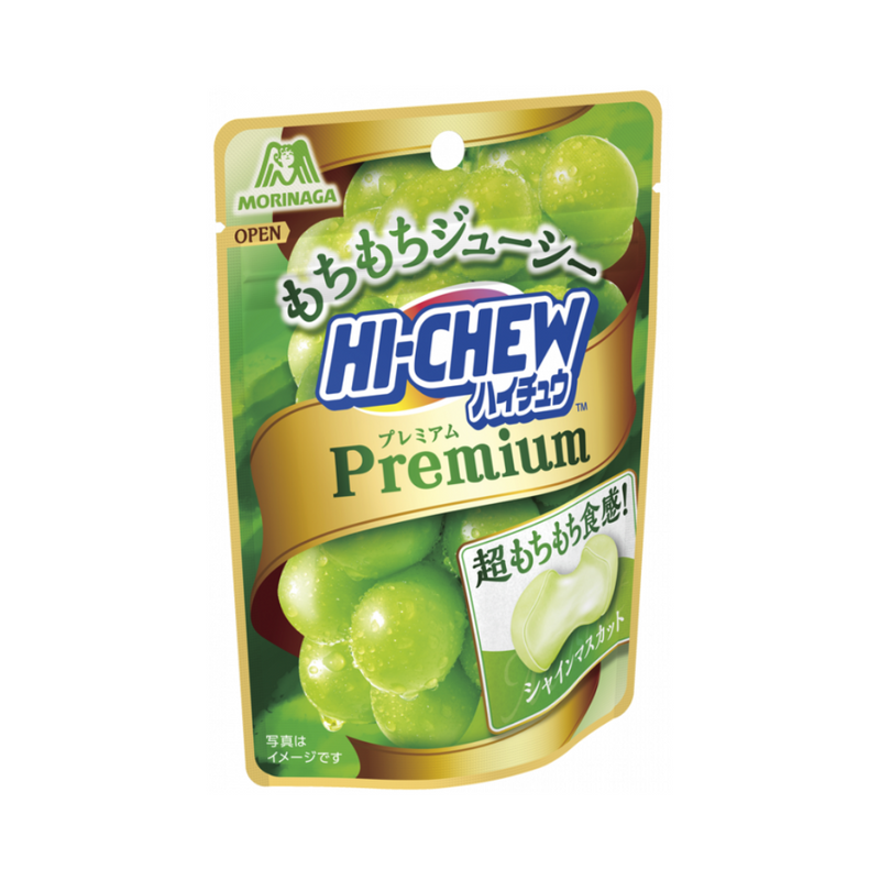 Morinaga - Hi-Chew Soft Bonbons Premium - Weisse Traube Geschmack (35g)