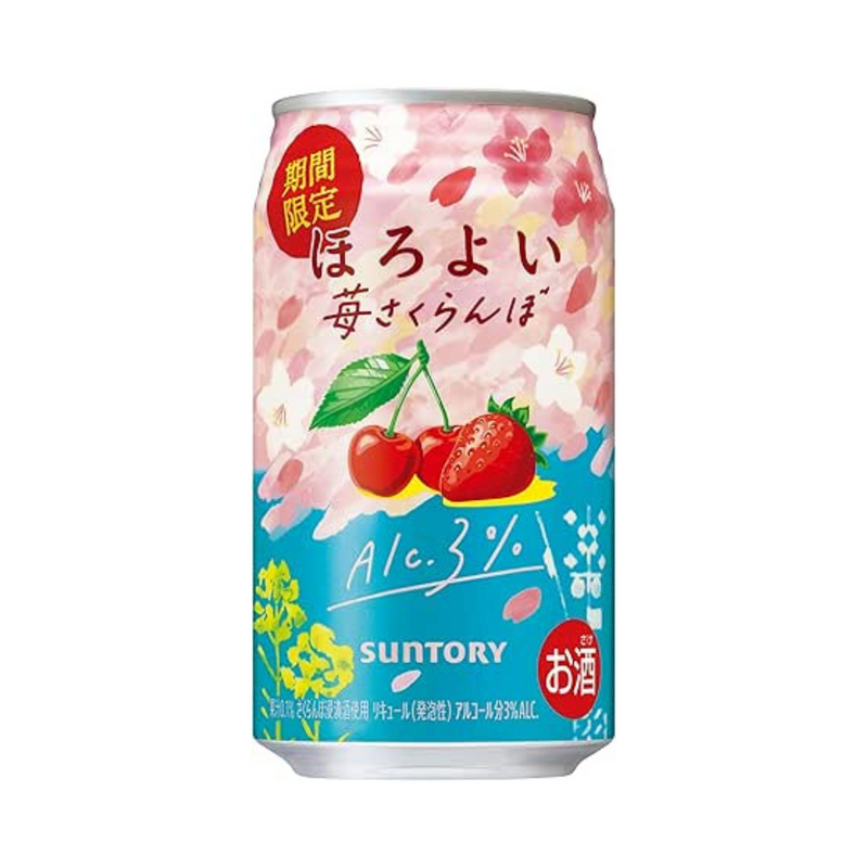 Suntory - Horoyoi - Strawberry & Cherry (ALC. 3%) (350ml)