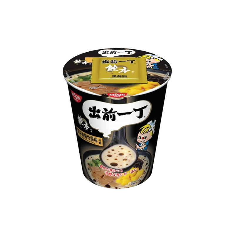 Nissin Demae Iccho Cup - Tonkatsu-Geschmack mit schwarzem Knoblauchöl (72g)