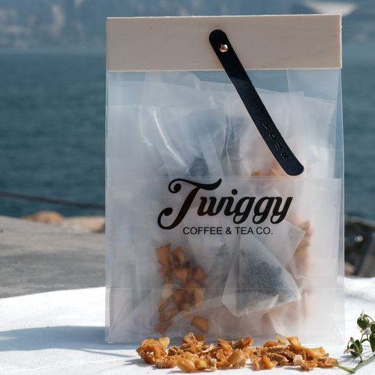 Twiggy Coffee & Tea Co. - Pfirsich Oolong Tee (10 Pyramidenbeutel)