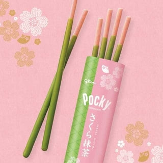 Glico Pocky Keksstäbchen - Sakura (Kirschblüte) & Matcha (114g)