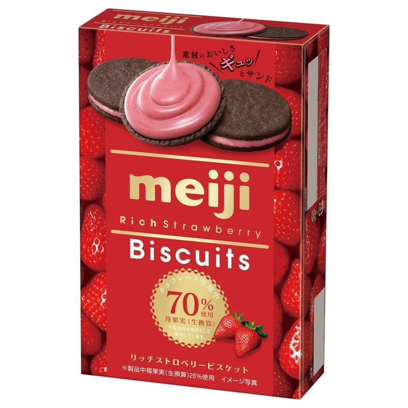 Meiji - Rich Strawberry Biscuits (99g)