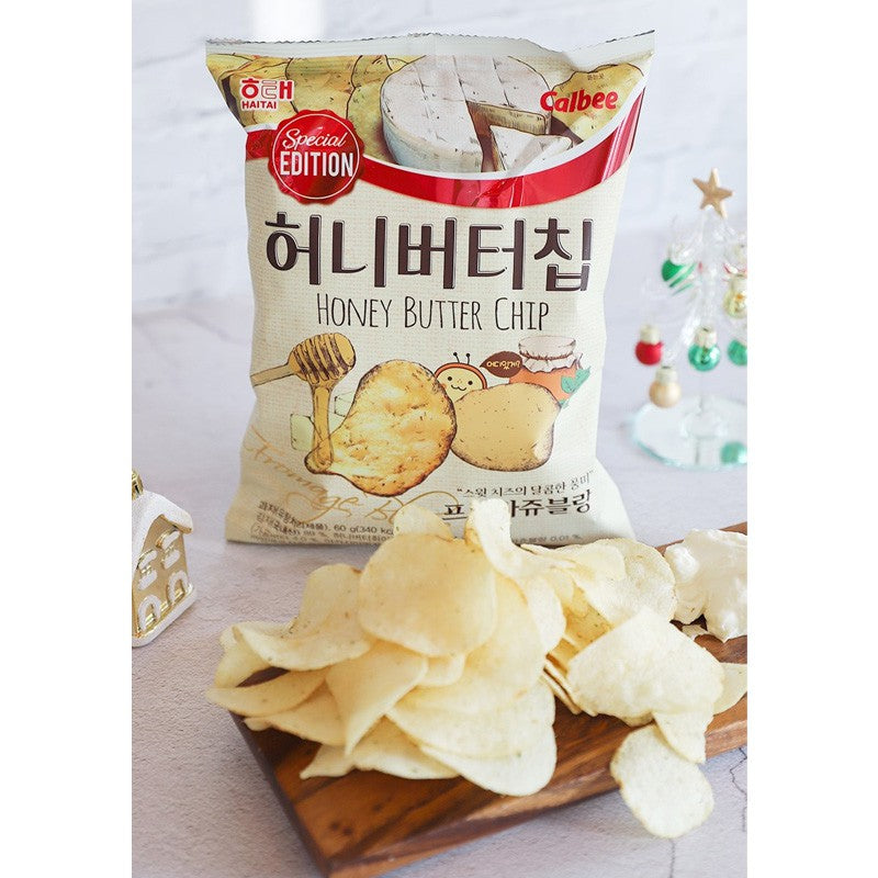 Haitai Calbee - Honig-Butter-Kartoffelchips - Fromage Blanc-Käse-Geschmack (60g)