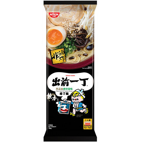 Nissin - Demae Iccho Bar Noodles (HK) - Black Garlic Oil Tonkotsu Flavour (174g)