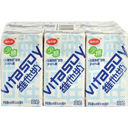 維他奶 - 少糖豆奶 (6x250毫升)